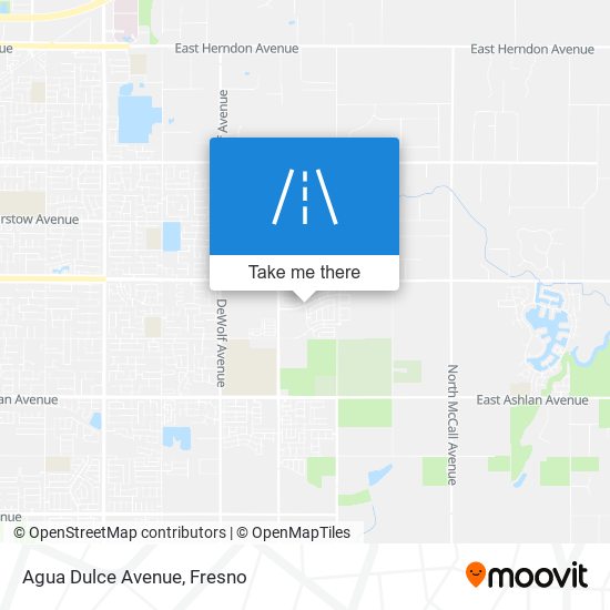 Agua Dulce Avenue map