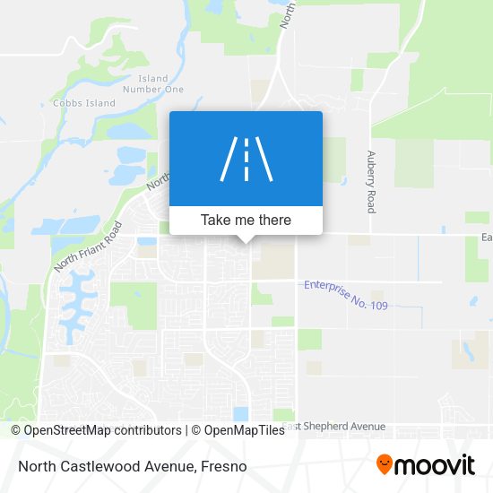 North Castlewood Avenue map