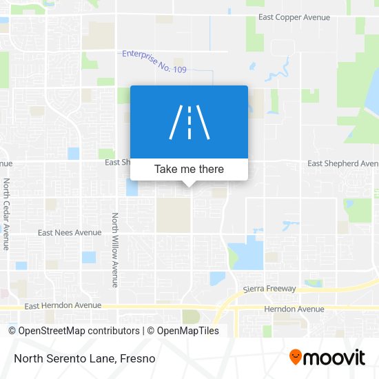Mapa de North Serento Lane
