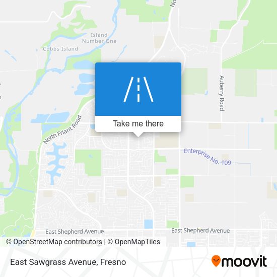East Sawgrass Avenue map