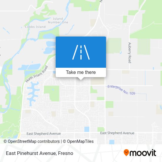 Mapa de East Pinehurst Avenue