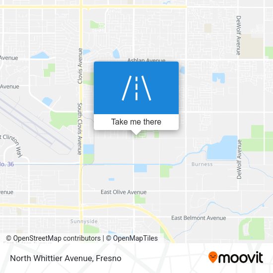 Mapa de North Whittier Avenue