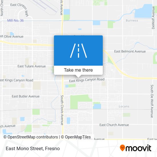Mapa de East Mono Street