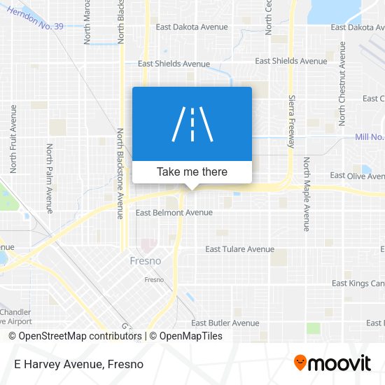 Mapa de E Harvey Avenue