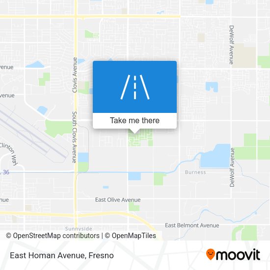 East Homan Avenue map