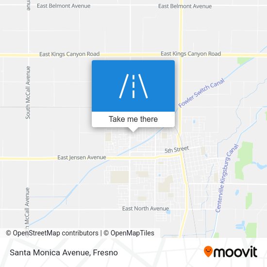 Mapa de Santa Monica Avenue