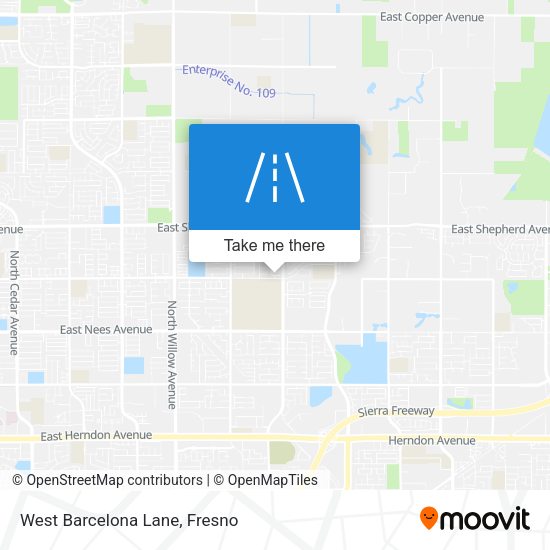 Mapa de West Barcelona Lane