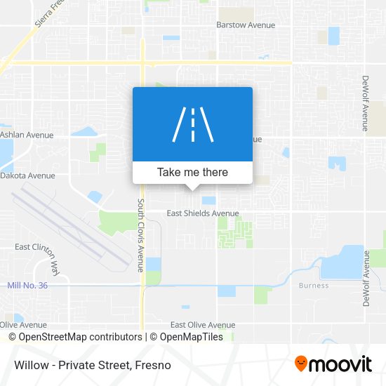 Willow - Private Street map