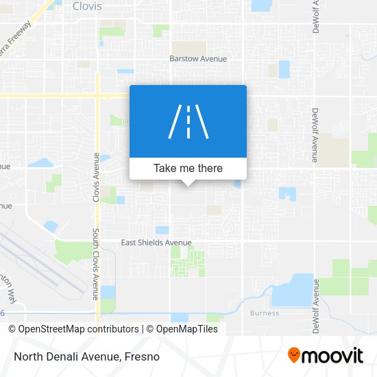 North Denali Avenue map