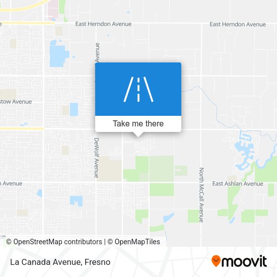 Mapa de La Canada Avenue