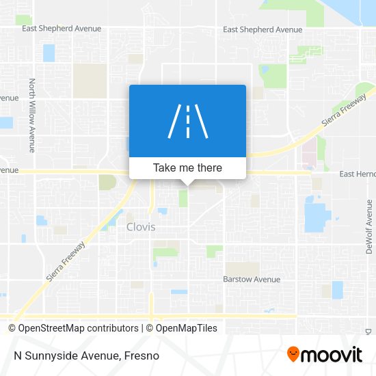 Mapa de N Sunnyside Avenue