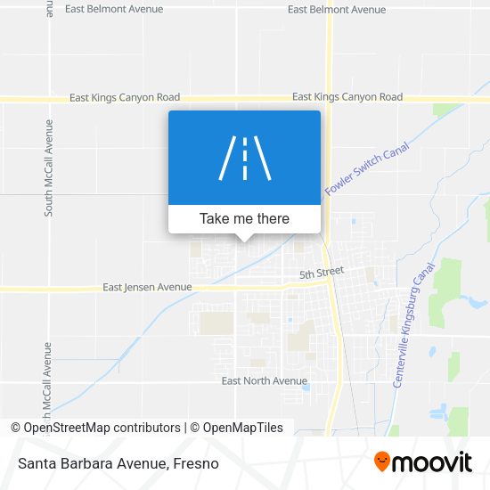 Mapa de Santa Barbara Avenue