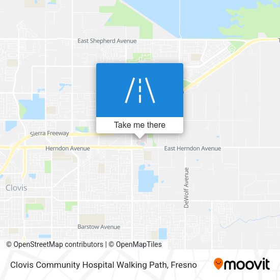 Clovis Community Hospital Walking Path map