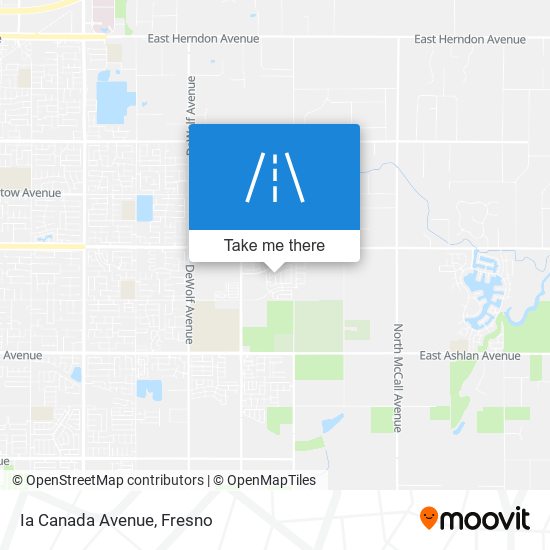 Ia Canada Avenue map