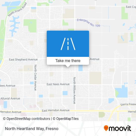 North Heartland Way map