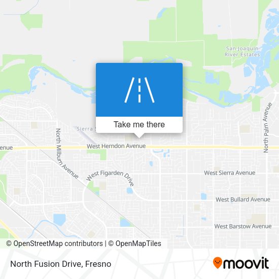 North Fusion Drive map