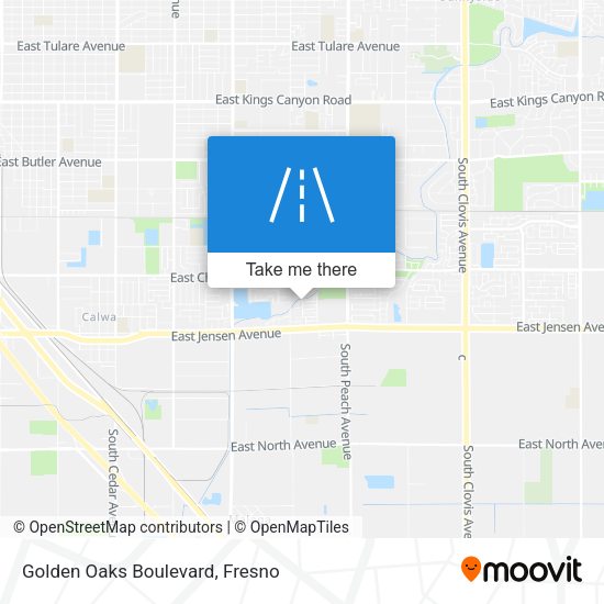 Golden Oaks Boulevard map