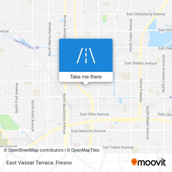 Mapa de East Vassar Terrace