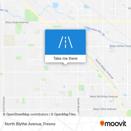 Mapa de North Blythe Avenue