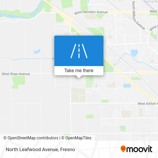 Mapa de North Leafwood Avenue