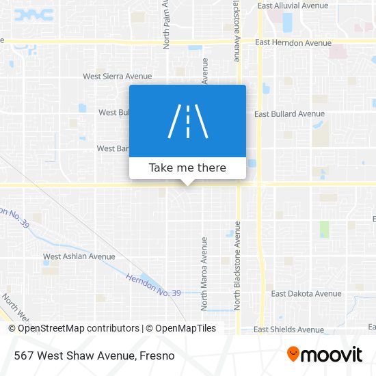 567 West Shaw Avenue map