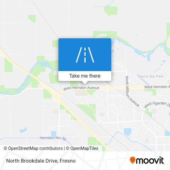 Mapa de North Brookdale Drive