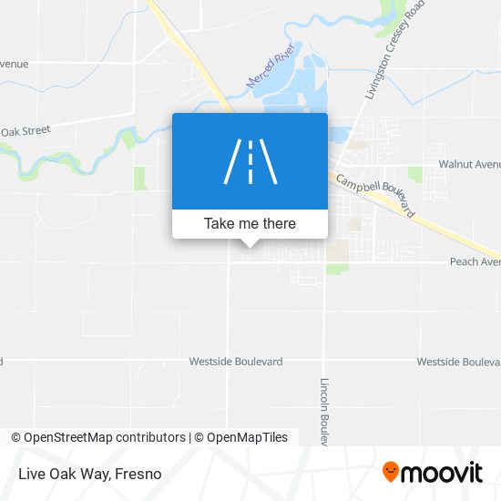 Live Oak Way map