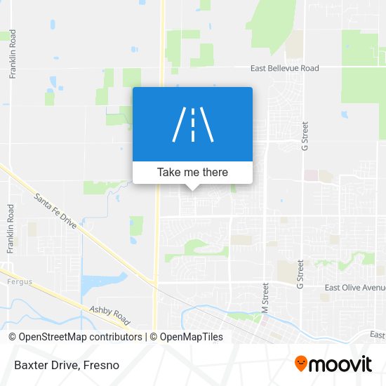 Baxter Drive map