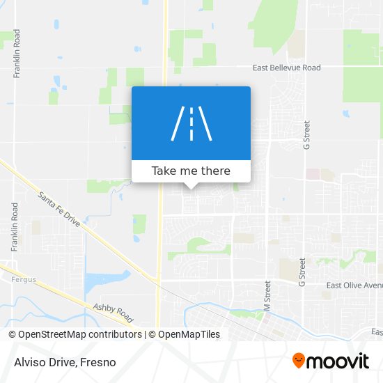 Alviso Drive map