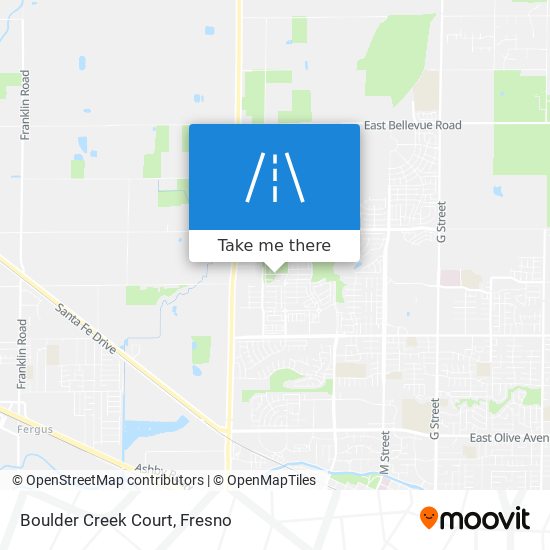 Boulder Creek Court map