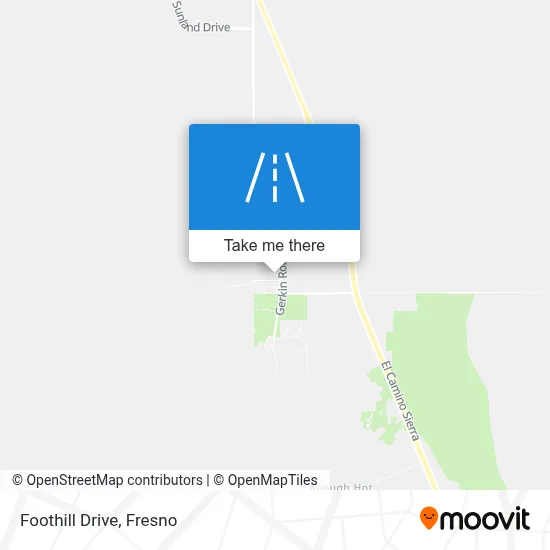 Foothill Drive map