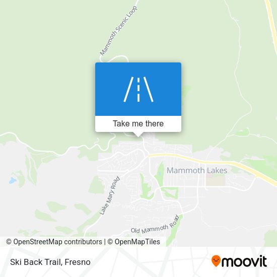 Mapa de Ski Back Trail