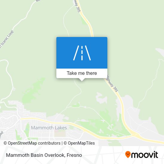 Mammoth Basin Overlook map