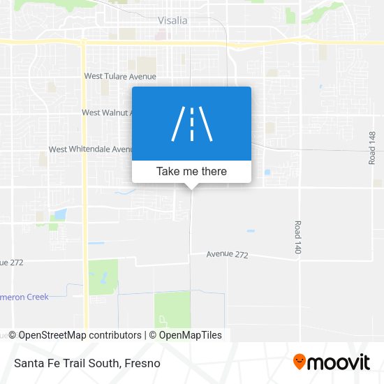 Santa Fe Trail South map
