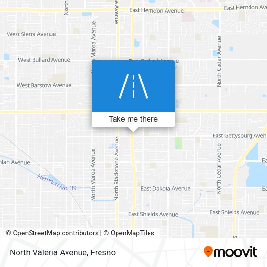 North Valeria Avenue map