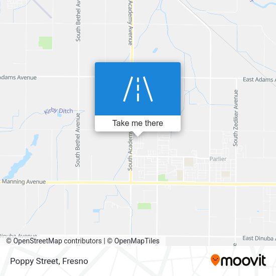 Mapa de Poppy Street
