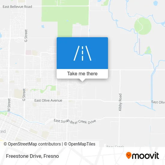 Freestone Drive map