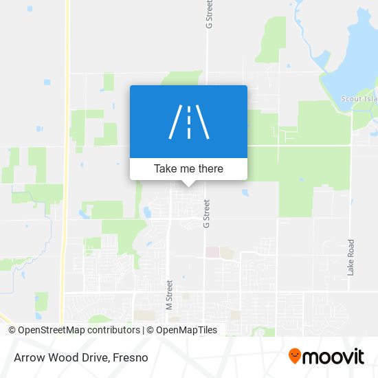 Arrow Wood Drive map