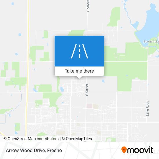 Arrow Wood Drive map