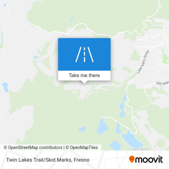 Twin Lakes Trail/Skid Marks map