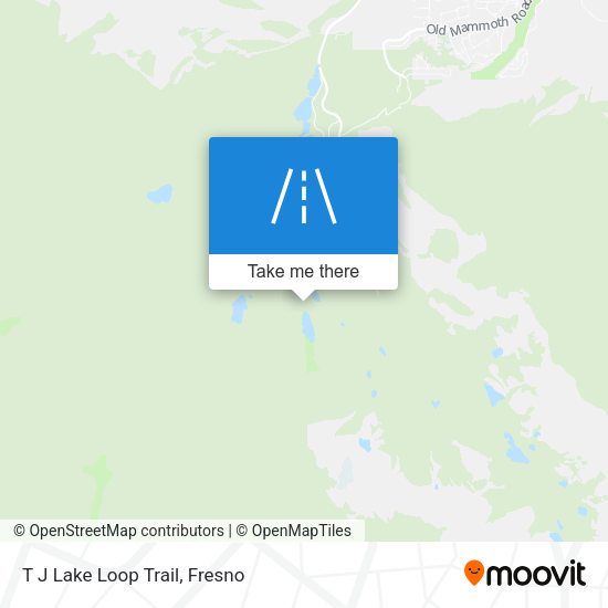 T J Lake Loop Trail map