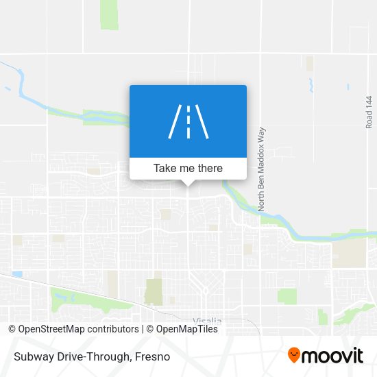 Subway Drive-Through map