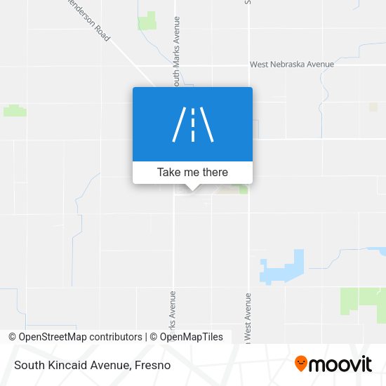South Kincaid Avenue map