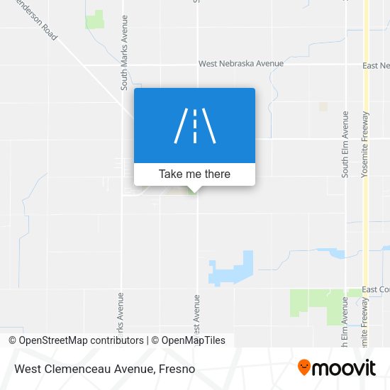 West Clemenceau Avenue map