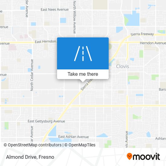 Almond Drive map