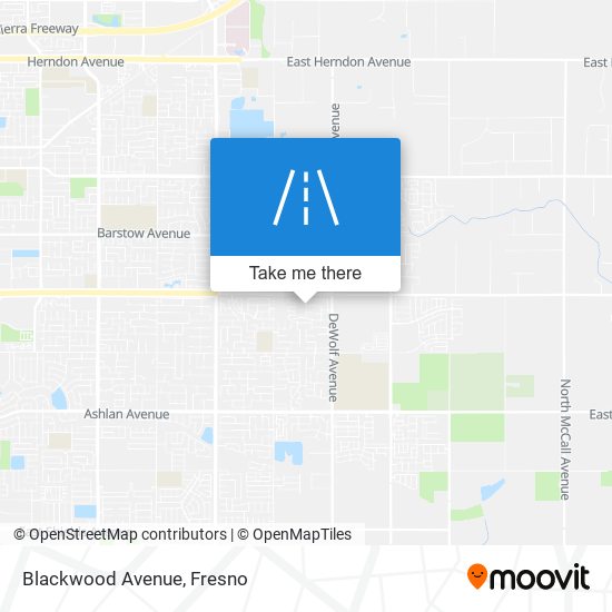 Blackwood Avenue map