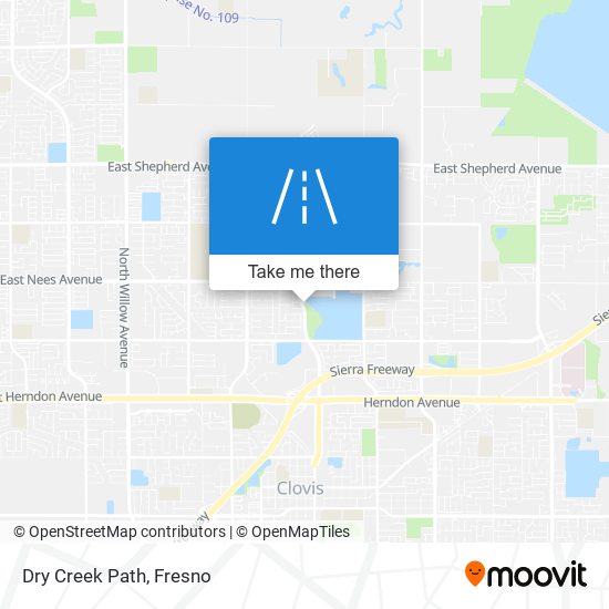 Dry Creek Path map