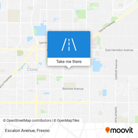 Escalon Avenue map