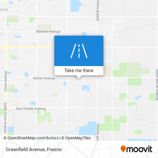 Greenfield Avenue map