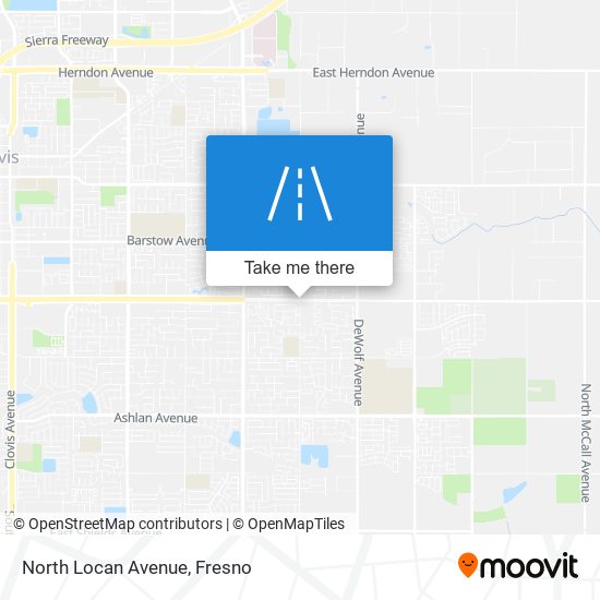 North Locan Avenue map